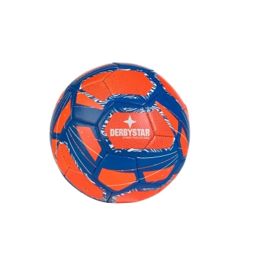 Derbystar Piłka Rekreacyjna MINIball Street Soccer v24 (Obwód: 47cm) pomarańczowy/niebieski/biały - 1 sztuka